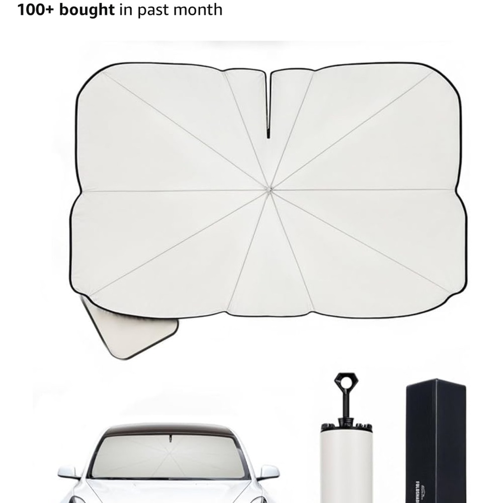 White Car Sunshade NIB